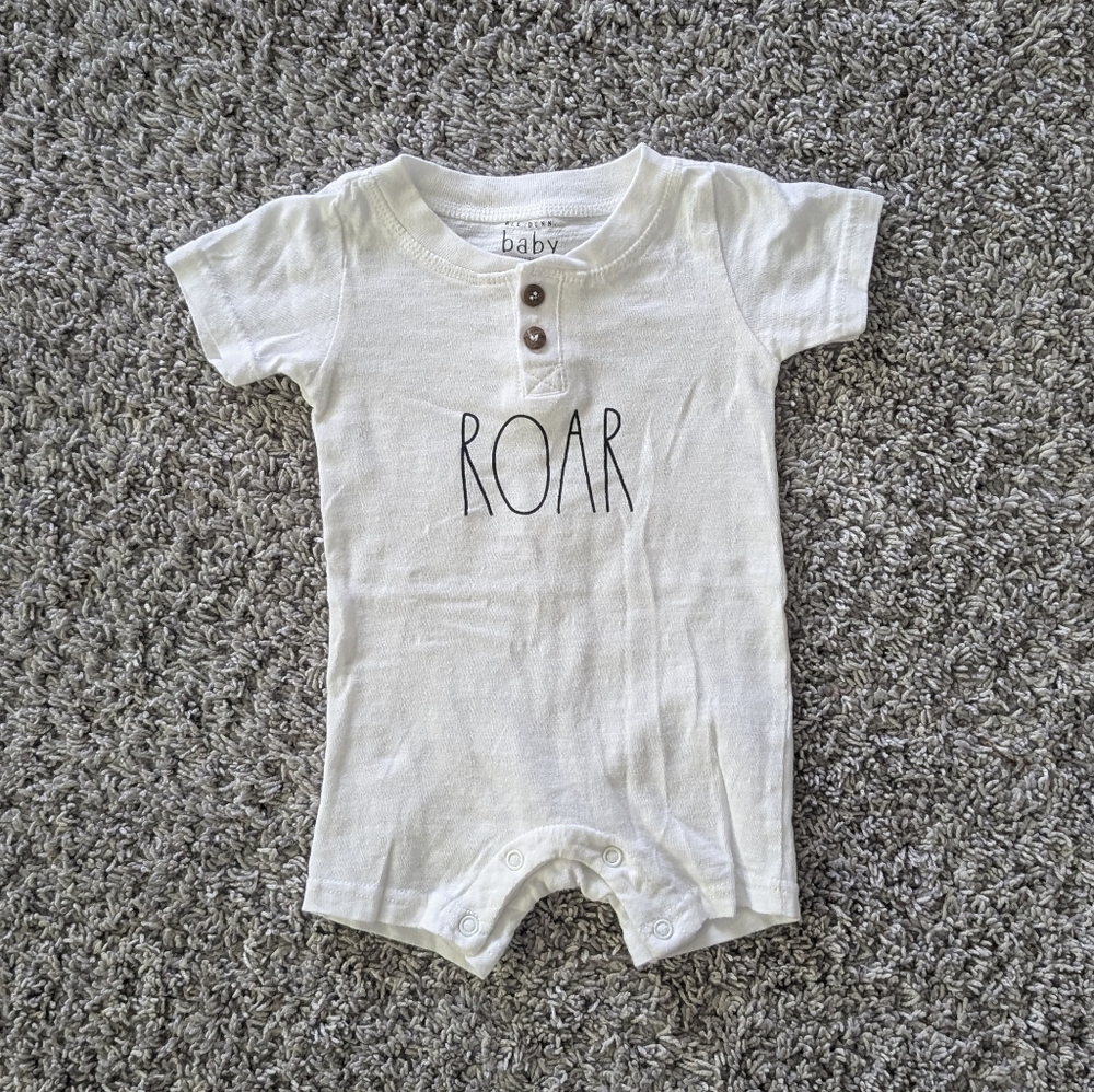 Rae Dunn baby romper boys size 0-3 months